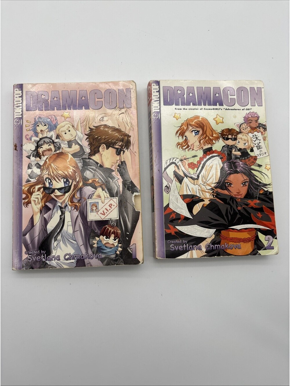 Dramacon Volume 1 & 2, Manga by Svetlana Chmakova Paperback Comic Book, 2005